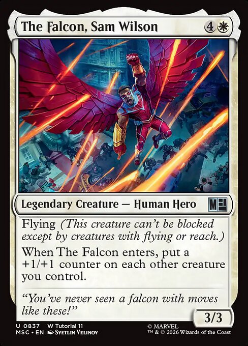 The Falcon, Sam Wilson - Marvel Super Heroes Commander