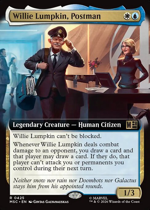 Willie Lumpkin, Postman - Marvel Super Heroes Commander - Extended Art
