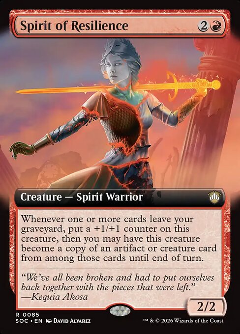 Spirit of Resilience - Secrets of Strixhaven Commander - Extended Art