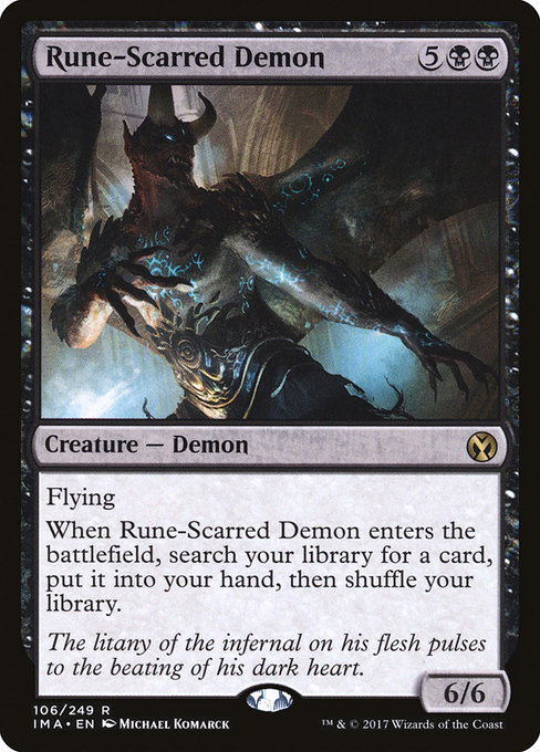 Rune-Scarred Demon - Iconic Masters