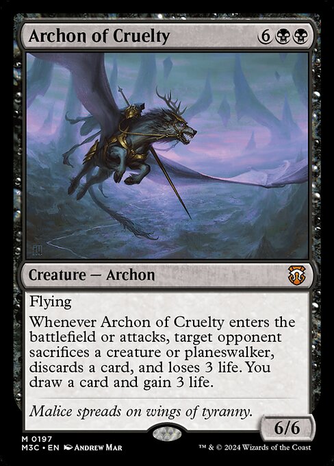 Archon of Cruelty - Modern Horizons 3 Commander