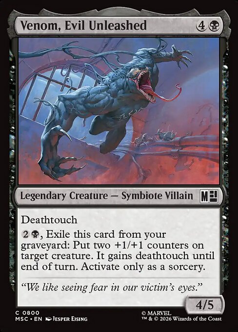 Venom, Evil Unleashed - Marvel Super Heroes Commander