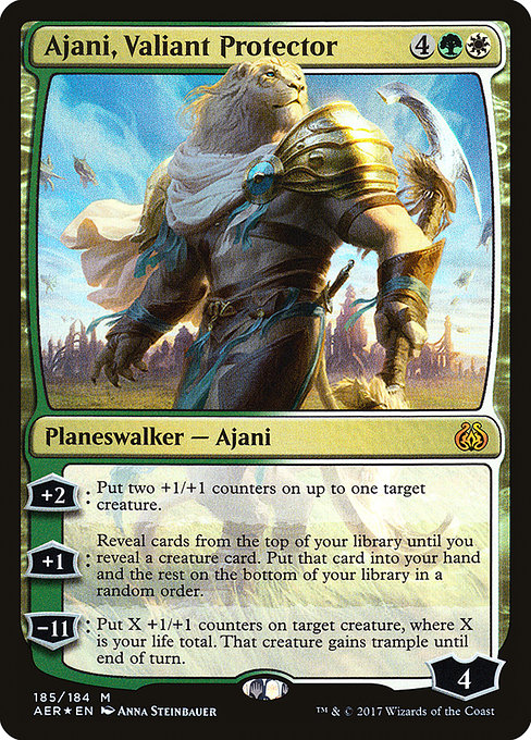 Ajani, Valiant Protector - Aether Revolt - Promo Foil