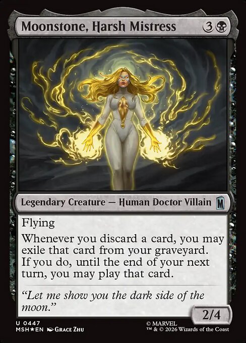 Moonstone, Harsh Mistress - Marvel Super Heroes - Surge Foil