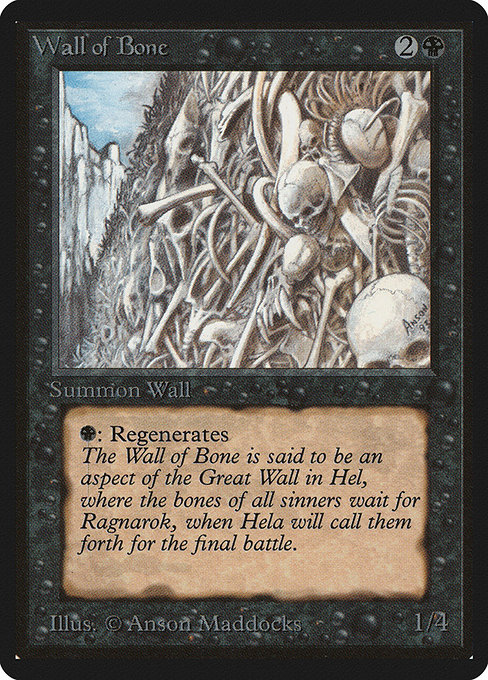 Wall of Bone - Limited Edition Beta