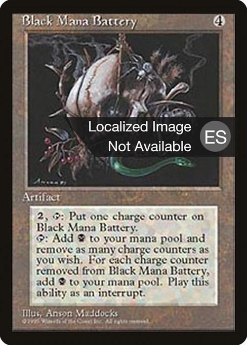 Black Mana Battery - Fourth Edition Foreign Black Border