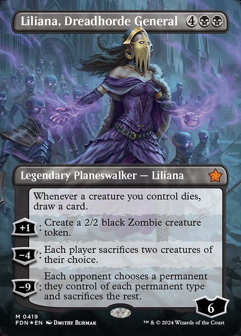 Liliana, Dreadhorde General - Foundations - Promo Foil