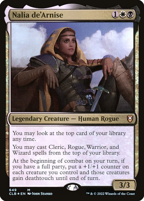 Nalia de'Arnise - Commander Legends: Battle for Baldur's Gate