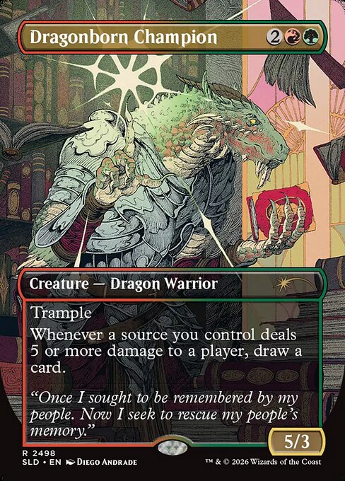 Dragonborn Champion - Secret Lair Drop - Borderless