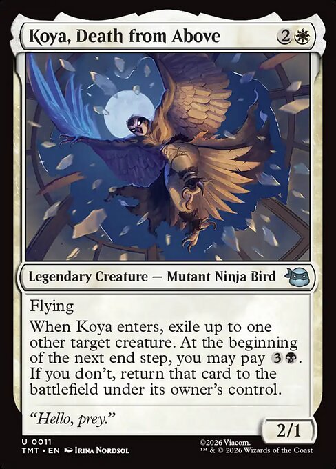 Koya, Death from Above - Teenage Mutant Ninja Turtles