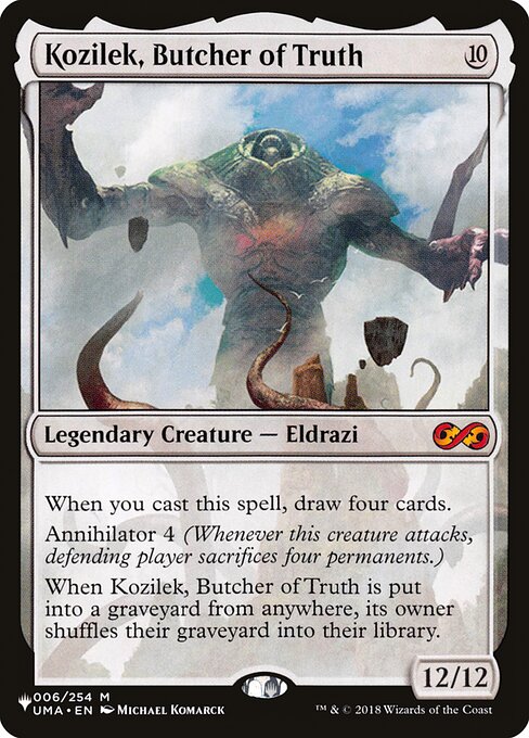 Kozilek, Butcher of Truth - The List