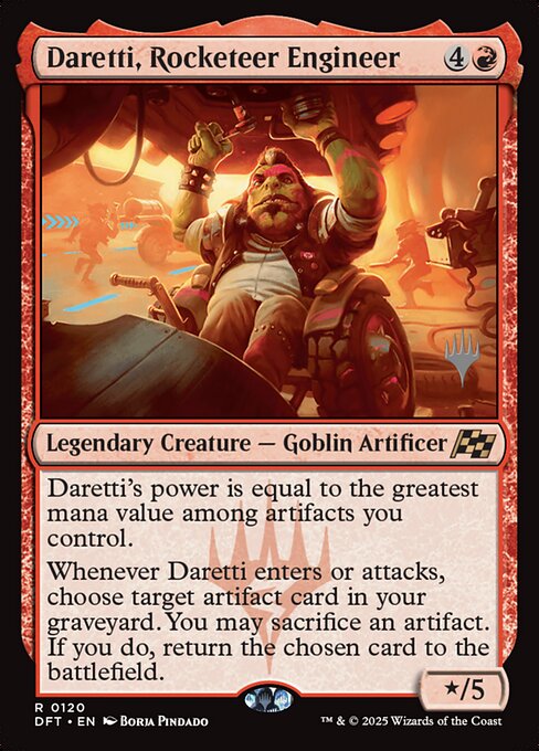 Daretti, Rocketeer Engineer - Aetherdrift Promos