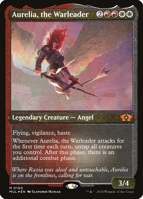 Aurelia, the Warleader - Multiverse Legends - Etched Foil