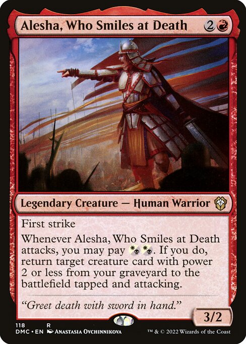 Alesha, Who Smiles at Death - Dominaria United Commander