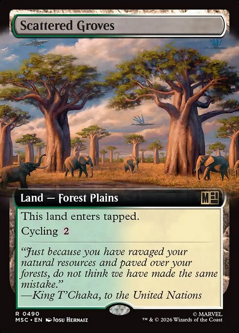 Scattered Groves - Marvel Super Heroes Commander - Extended Art