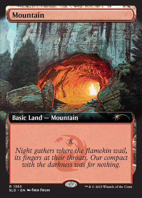 Mountain - Secret Lair Drop - Extended Art