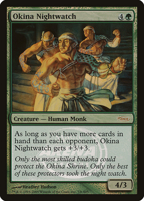 Okina Nightwatch - Arena League 2005 - Promo Foil