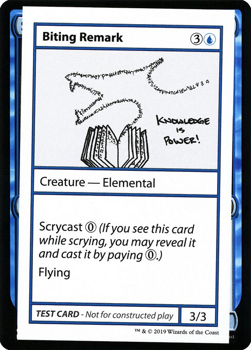 Biting Remark - Mystery Booster Playtest Cards 2021