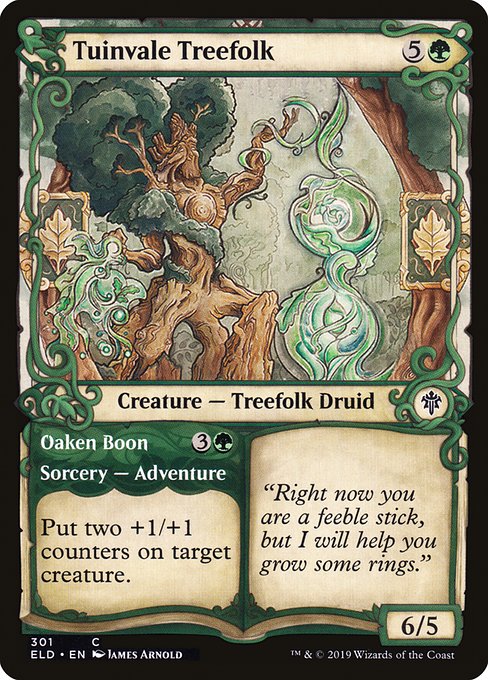 Tuinvale Treefolk // Oaken Boon - Throne of Eldraine - Showcase