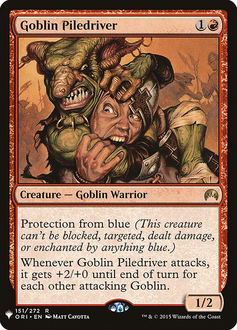 Goblin Piledriver - The List