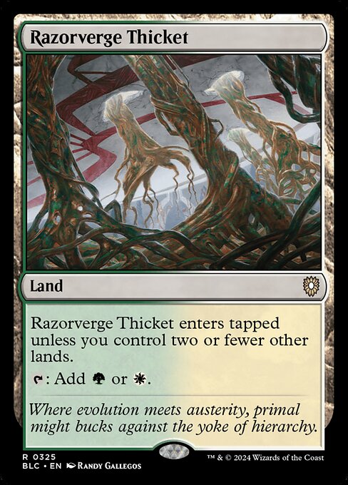 Razorverge Thicket - Bloomburrow Commander