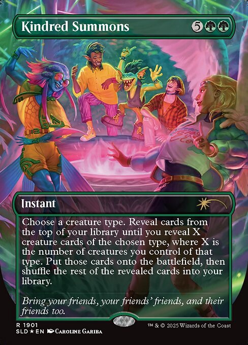 Kindred Summons - Secret Lair Drop - Borderless