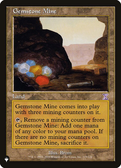 Gemstone Mine - The List