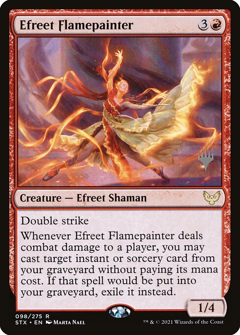 Efreet Flamepainter - Strixhaven: School of Mages Promos