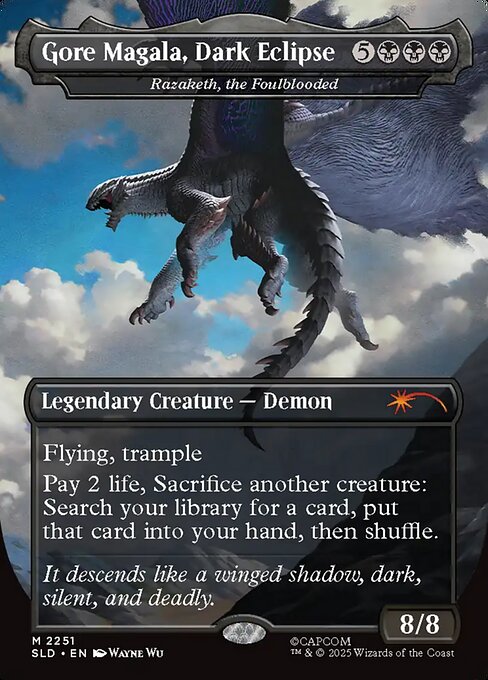 Gore Magala, Dark Eclipse (Razaketh, the Foulblooded) - Secret Lair Drop - Borderless