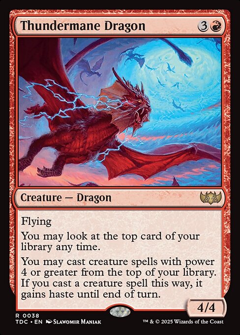 Thundermane Dragon - Tarkir: Dragonstorm Commander