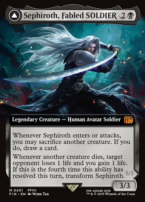 FOIL] 救済者、セフィロス/Sephiroth, the Savior (全面アート版