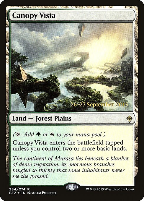 Canopy Vista - Battle for Zendikar Promos - Promo Foil