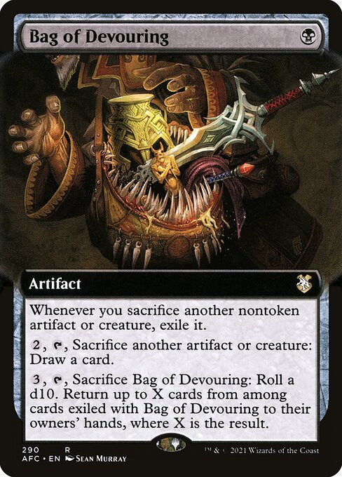 Bag of Devouring - Forgotten Realms Commander - Extended Art