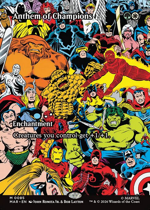 Anthem of Champions - Marvel Universe - Borderless