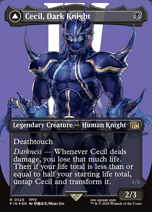 Cecil, Dark Knight // Cecil, Redeemed Paladin - Final Fantasy - Surge Foil, Borderless
