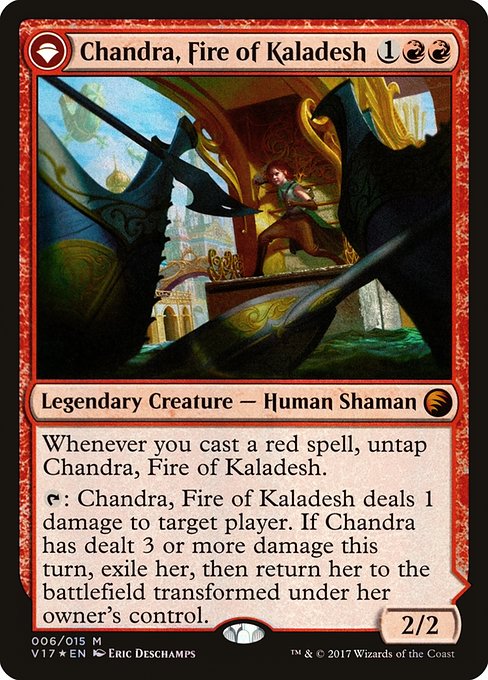 Chandra, Fire of Kaladesh // Chandra, Roaring Flame - From the Vault: Transform