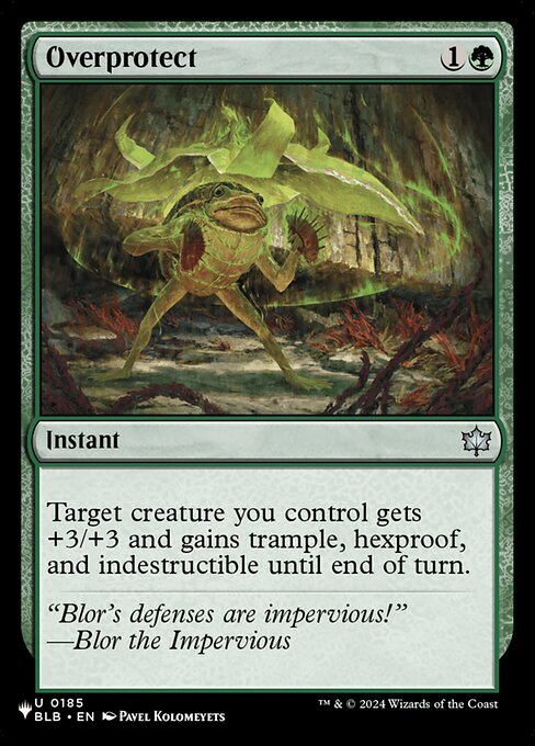 Overprotect - The List