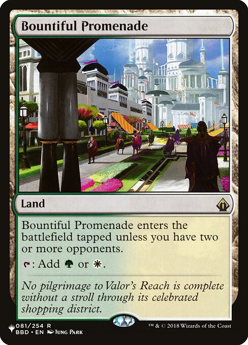Bountiful Promenade - The List