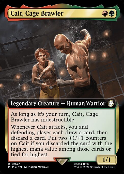 Cait, Cage Brawler - Fallout - Surge Foil, Extended Art