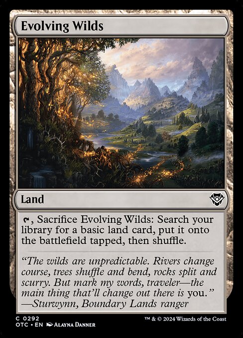 Evolving Wilds - Outlaws of Thunder Junction Commander