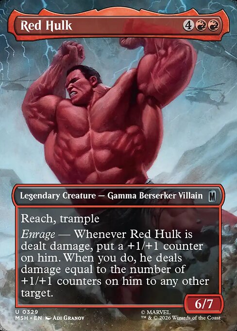 Red Hulk - Marvel Super Heroes - Borderless