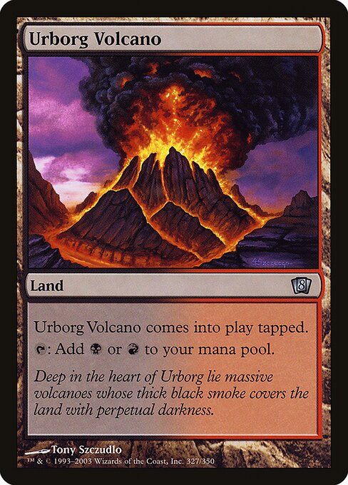 Urborg Volcano - Eighth Edition