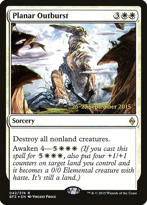 Planar Outburst - Battle for Zendikar Promos - Promo Foil