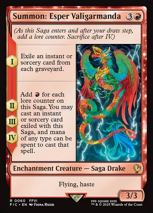 Summon: Esper Valigarmanda - Final Fantasy Commander