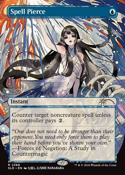 Spell Pierce - Secret Lair Drop - Borderless