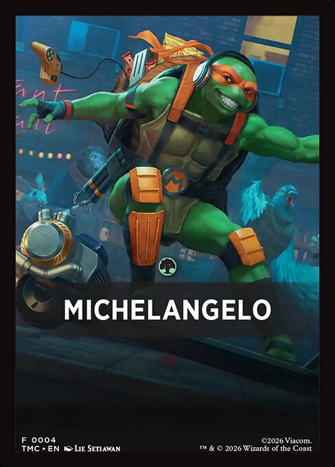 Michelangelo - Teenage Mutant Ninja Turtles Eternal Front Cards