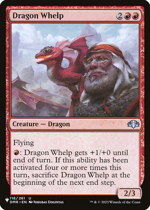 Dragon Whelp - The List
