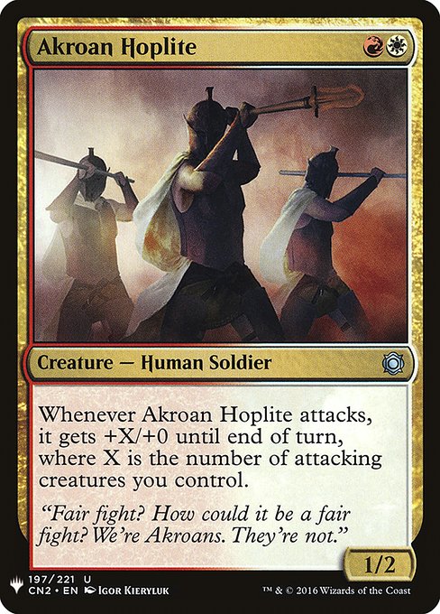 Akroan Hoplite - The List