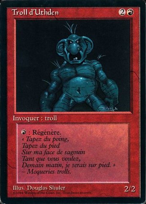 Troll d'Uthden (Uthden Troll) - Foreign Black Border