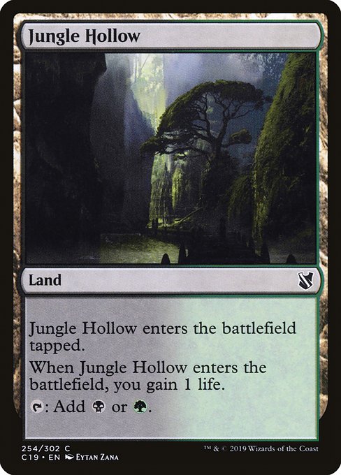 Jungle Hollow - Commander 2019